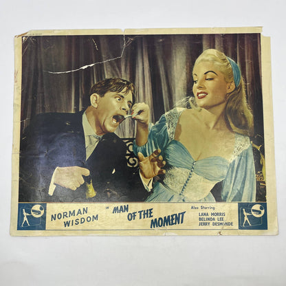 Man of the Moment - Lana Morris Norman Wisdom Great Britain Lobby Card FL4