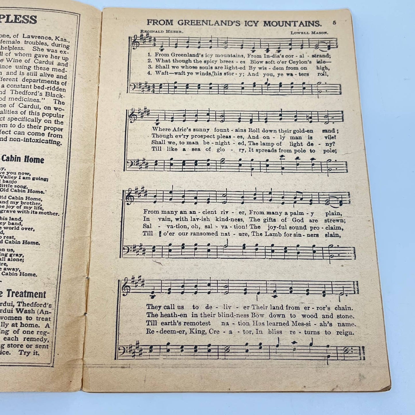 1908 The Cardui Song Book Quack Medicine Promo Chattanooga TN TE2