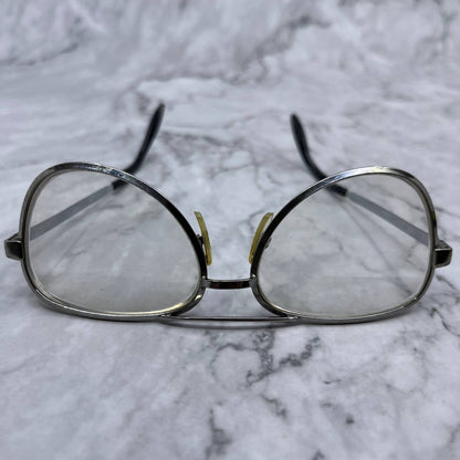 Vintage Luxottica Lance Chrome Men’s Aviator Glasses Italy 50-16 5.25” TA9