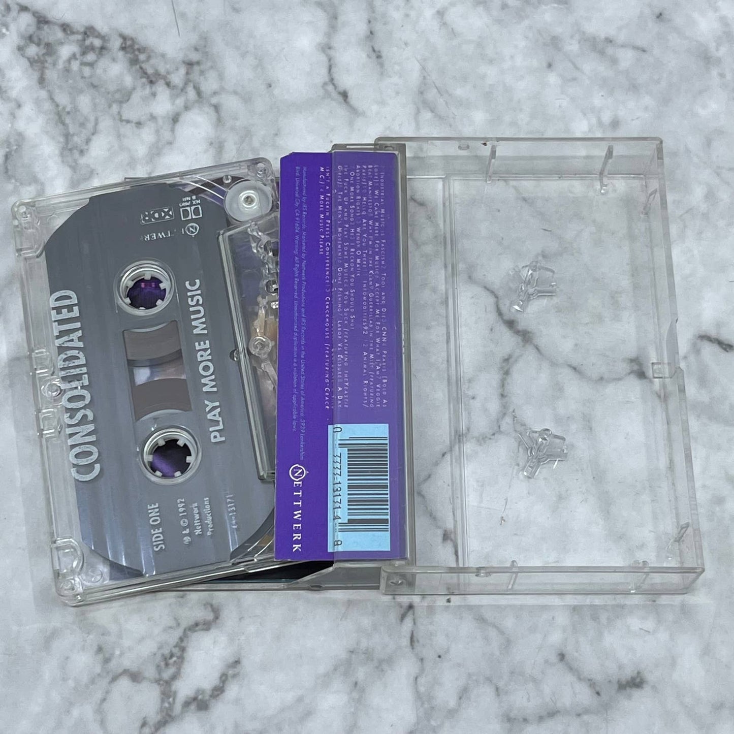 CONSOLIDATED - PLAY MORE MUSIC political rap Cassette Tape TB5-13