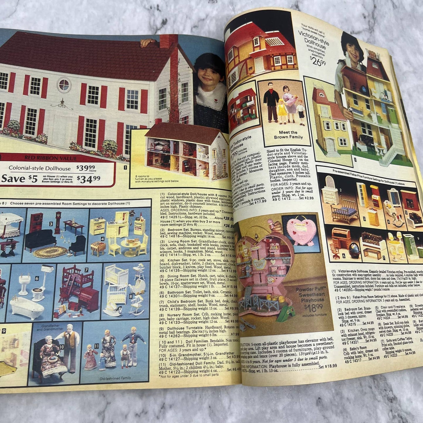 Vintage Sears Wish Book 1981 Christmas Toy Catalog Barbie, Star Wars, Lego S4