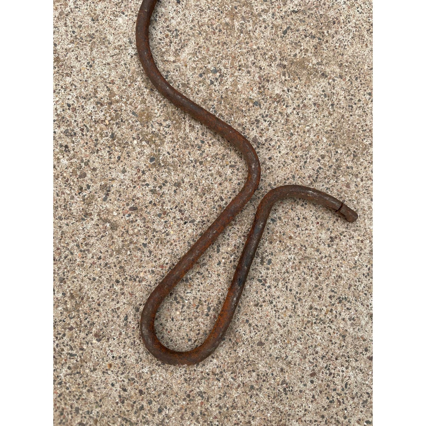 Vintage Rustic Primitive Metal Coping Saw Handle GS1