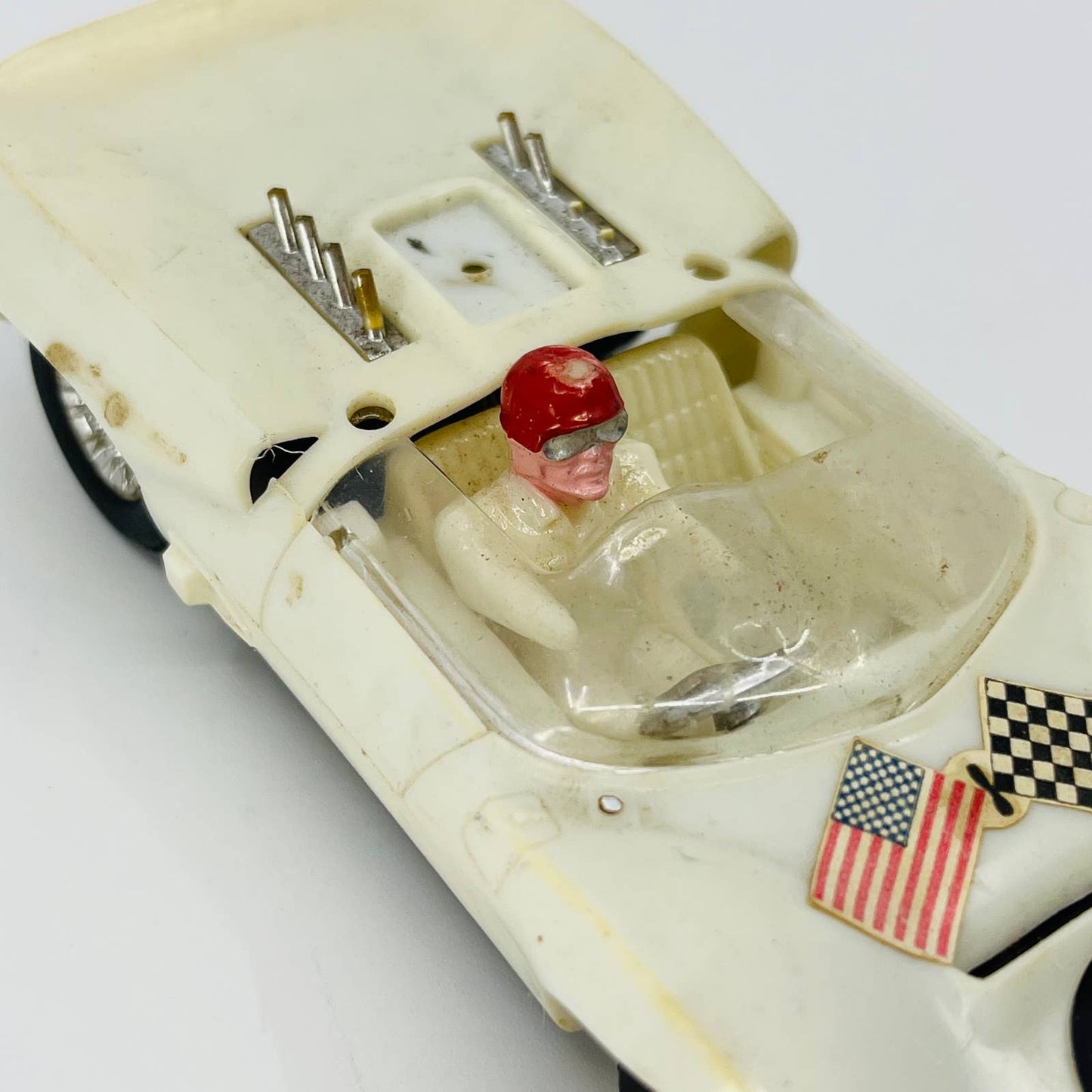 Vintage Toy Race Car Luck Mighty Mite #7 5” TE1