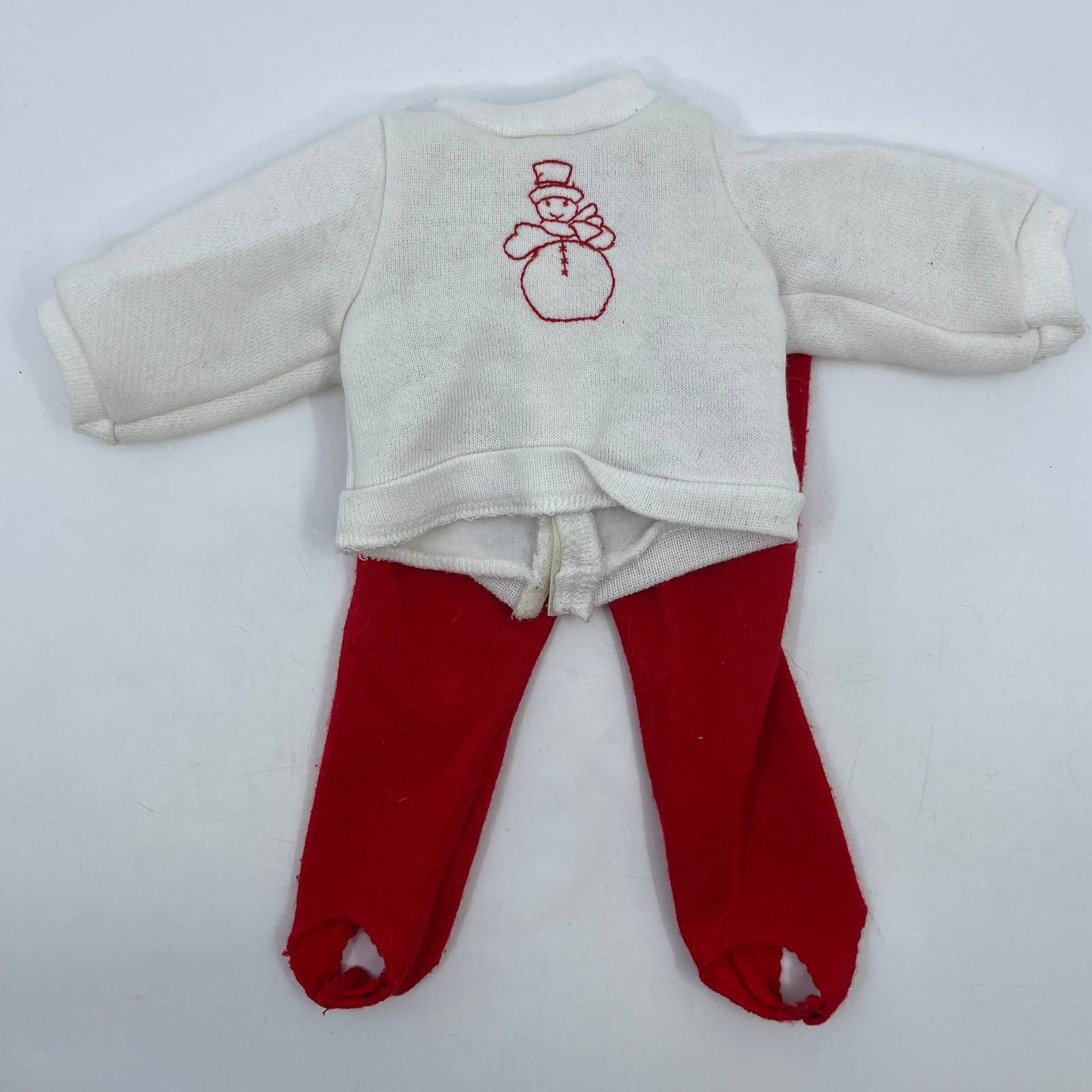 Vtg Handmade Outfit for American Girl Doll Stirrup Sweat Pants SnowmanTH8