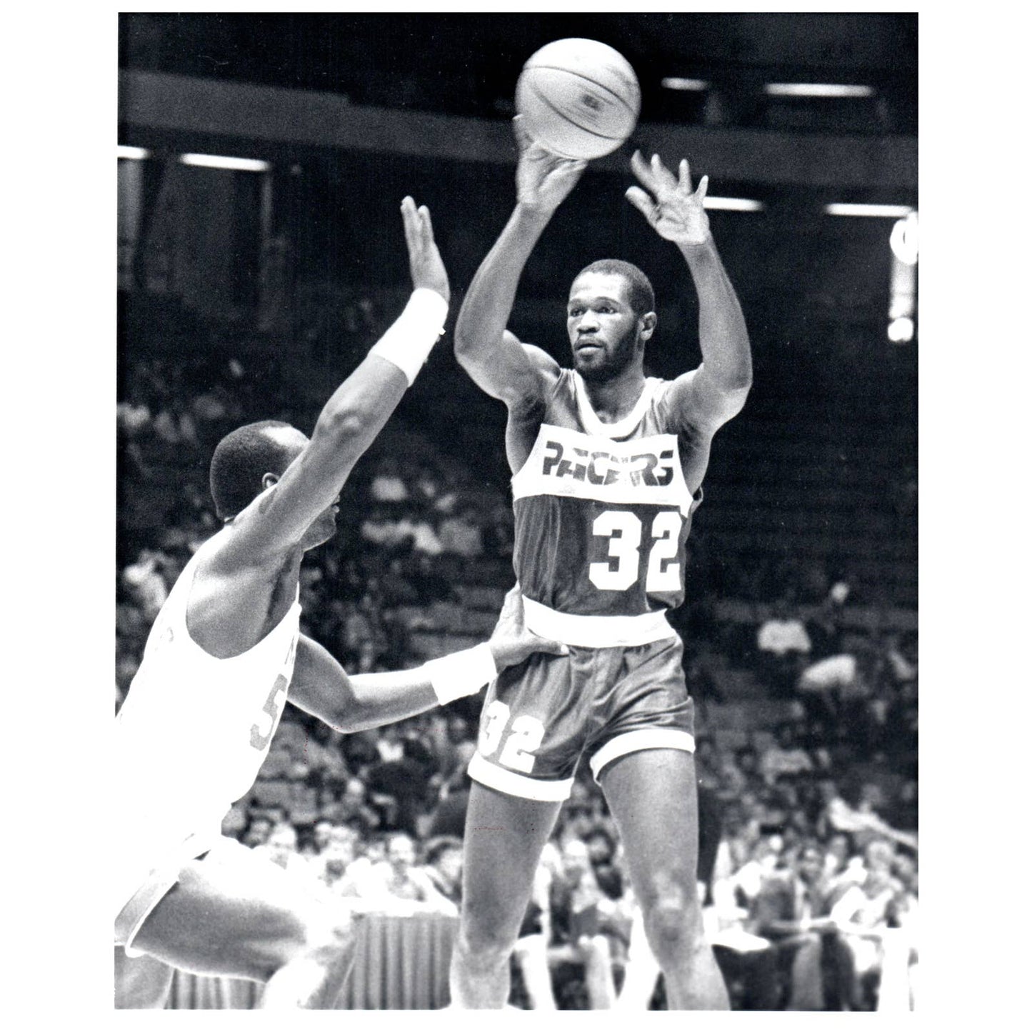 1986 Press Photo Basketball NBA Herb Williams Indiana Pacers 8x10" AD3