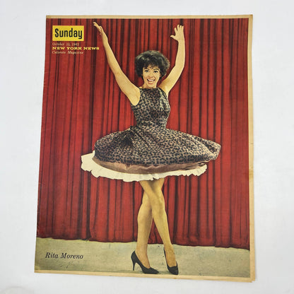 1961 RITA MORENO Sunday New York News Coloroto Magazine Cover Only FL4