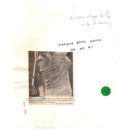 1973 Original Press Photo Ladies' PGA Golf Marlene Hagge 8x10 AD1