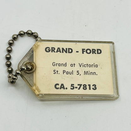 RARE 1930s FORD MOTORS CREST KEYCHAIN Grand at Victoria St. Paul MN SB7