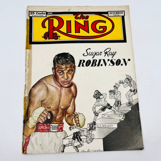 1949 Dec - The Ring Boxing Magazine – Sugar Ray Robinson Cover TA5