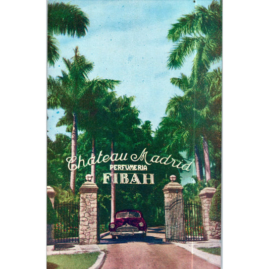 Chateau Madrid Perfumeria Fibah Havana Cuba Original Postcard P3-1
