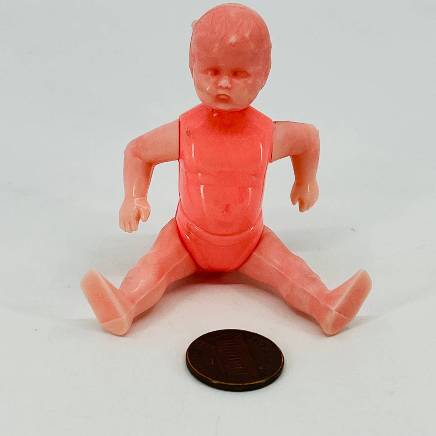 1950s MCM Plasco Baby Doll Moveable Legs & Arms 3” TD6