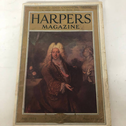 Harpers Monthly Magazine July 1924 The Bible and Common Sense Basil King