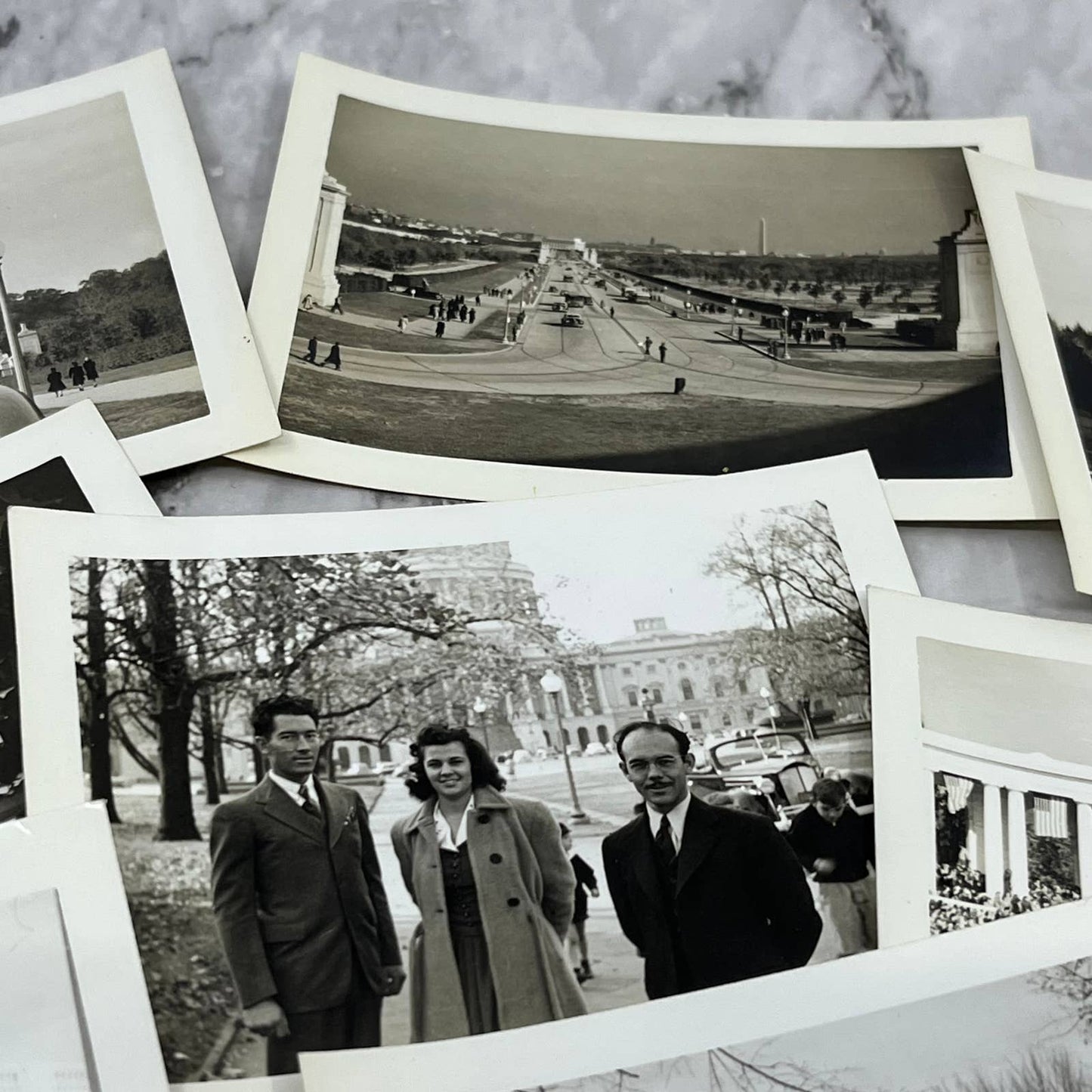 c1940 Huge Lot of 30+ Washington DC Black and White Photos 3x4" TF6