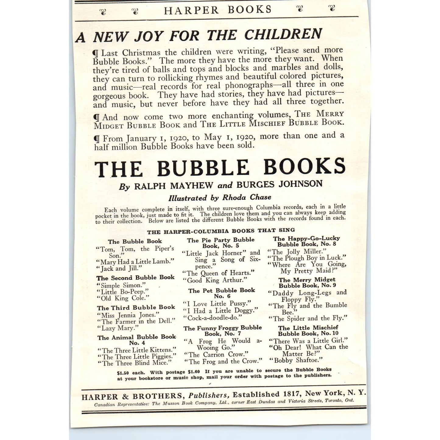 c1920 Harper's Magazine Ad - Irish Linen Society Belfast Ireland TF6-1