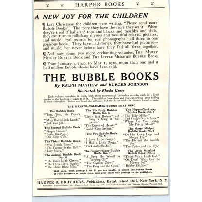 c1920 Harper's Magazine Ad - Irish Linen Society Belfast Ireland TF6-1