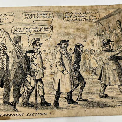 1800s Political Cartoon Independent Electors AB8