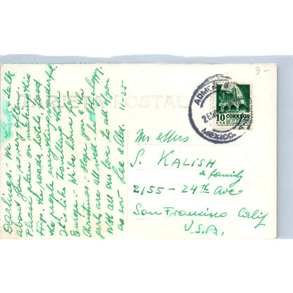 Paseo De La Reforma Mexico - Original RPPC Postcard TJ7-MP