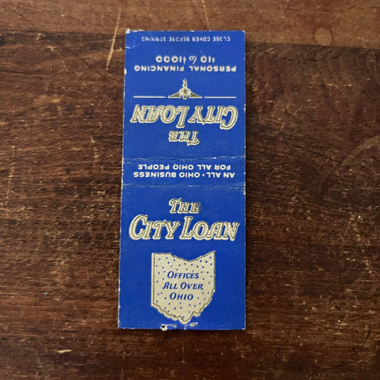 The City Loan Personal Finance Ohio Advertising Matchbook Cover SB3-M5