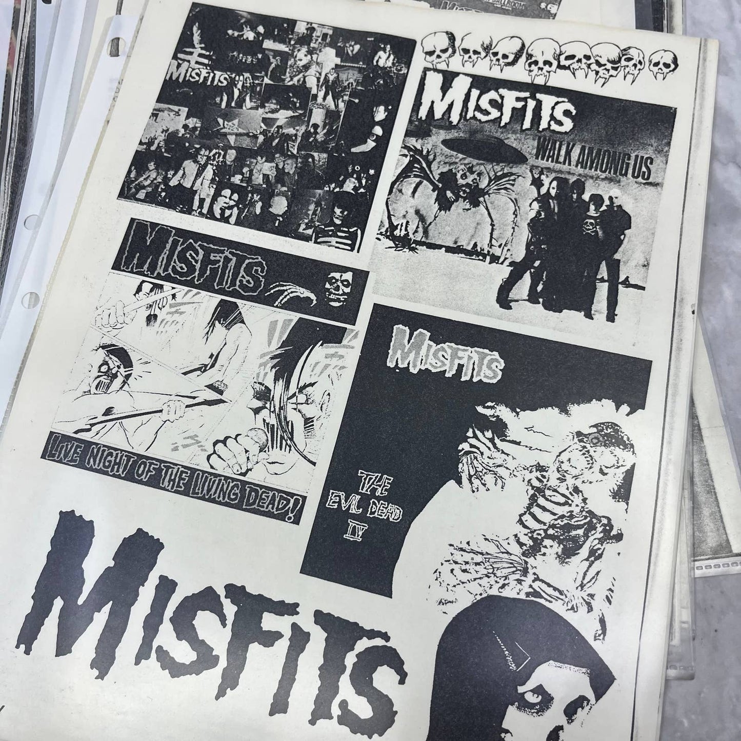 Vintage The Misfits Band Fan Ephemera Collection FL5
