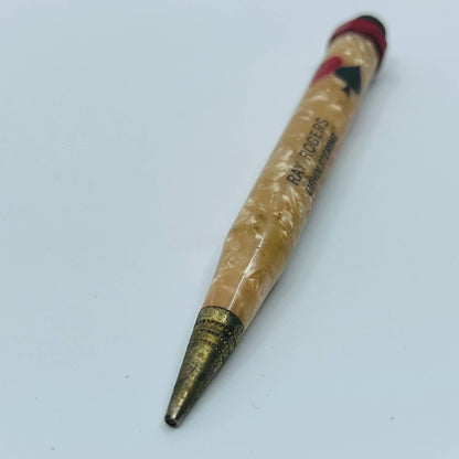 Celluloid Marbled Mechanical Pencil Ray Rogers Upholstering East Douglas MA SB3