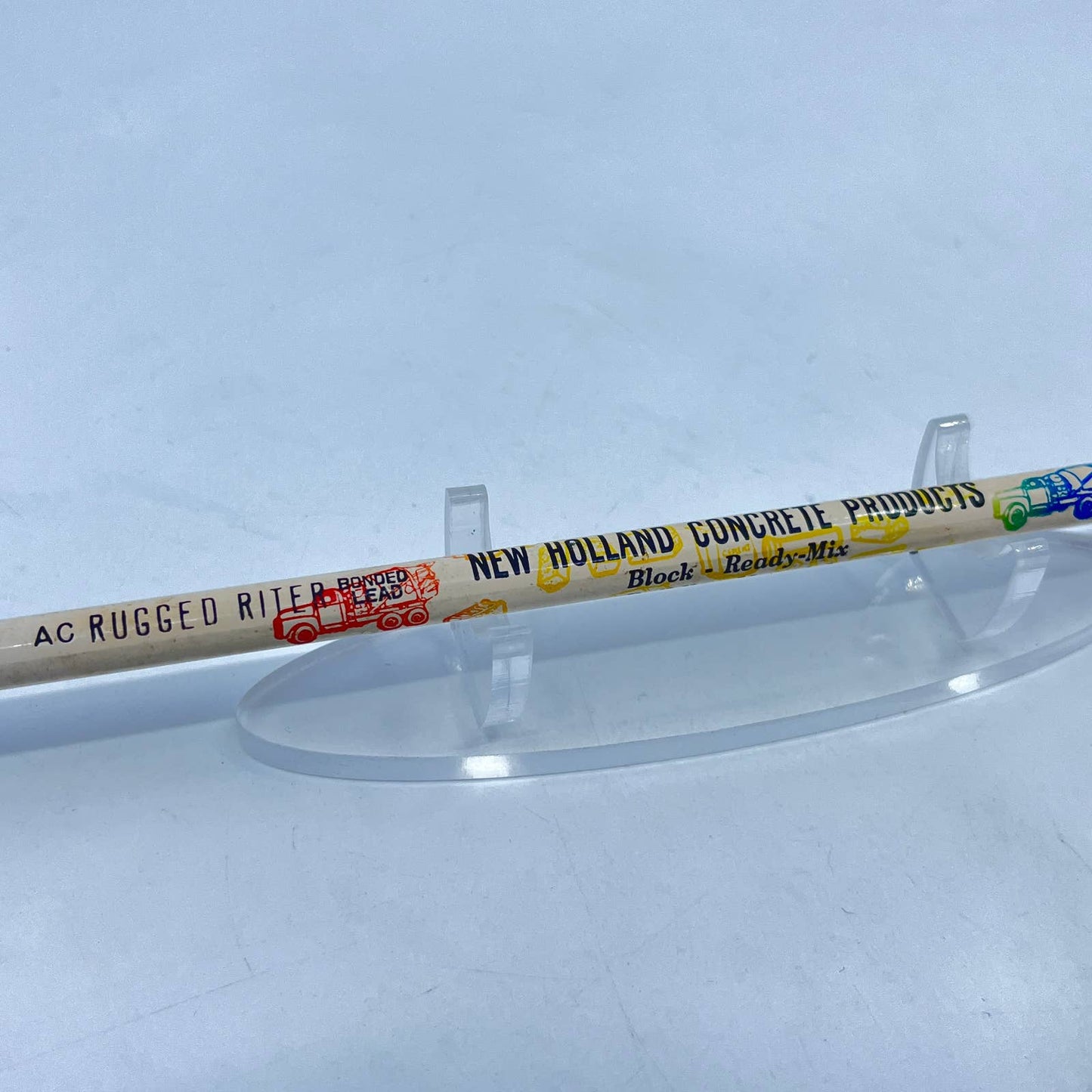 Vintage Advertising Pencil New Holland Concrete Products AC Rugged RIter SD7