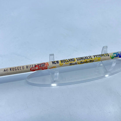 Vintage Advertising Pencil New Holland Concrete Products AC Rugged RIter SD7