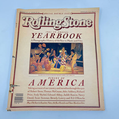 Rolling Stone Magazine 1981 In Photos Yearbook Special Double Issue #359/360 TF6