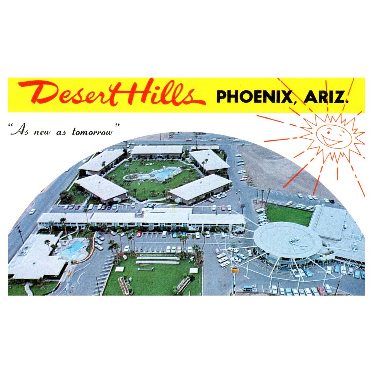 Hotel Desert Hills Phoenix Arizona - Postcard TJ8-2