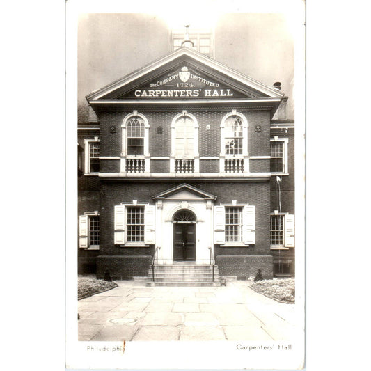 Vintage Postcard The Company Instituted Carpenters' Hall Philadelphia PA TI1-1
