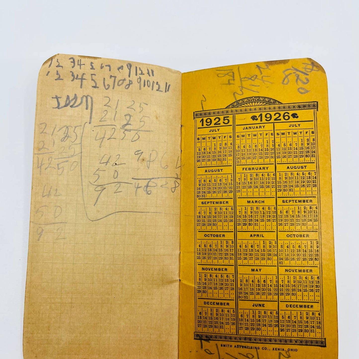 1925 K-W Cough Syrup Quack Medicine Morris Drug Pocket Notebook York, PA SC2