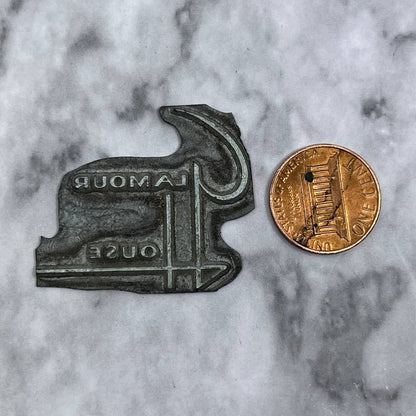 Vintage Printing Letterpress Printers Block Plate GLAMOUR HOUSE SE819