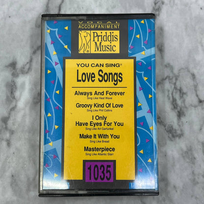 Love Songs Priddis KARAOKE Vocal Accompaniment Cassette Tape TJ6-84