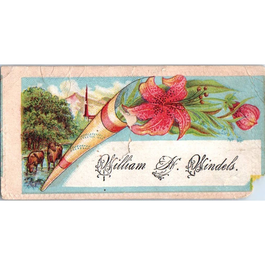 1880s Victorian Calling Card - William Windels SF2