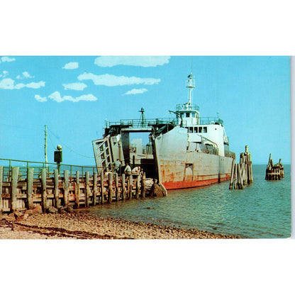 Orient Point New London Ferry Original Postcard TK1-22
