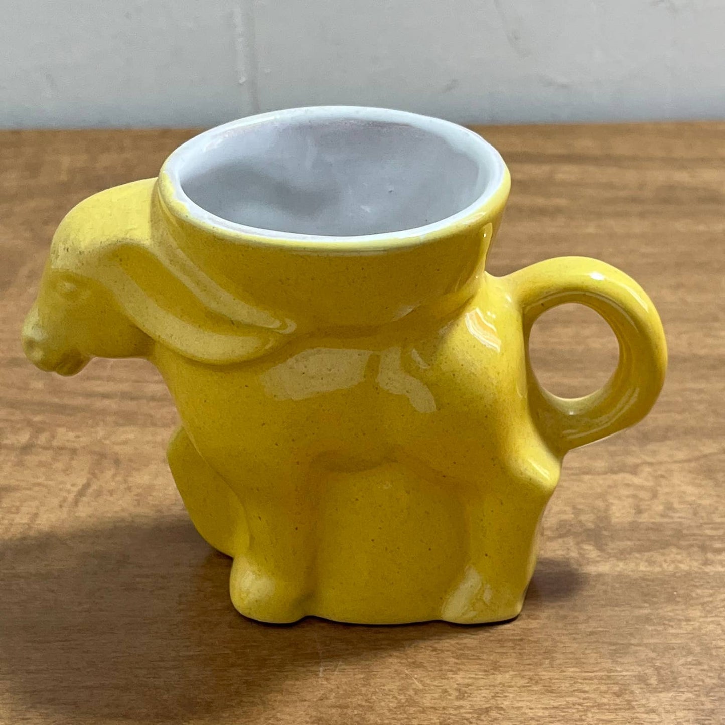 1975 Frankoma Democrat DNC Elephant Political Mug Yellow Glaze Carter TB7