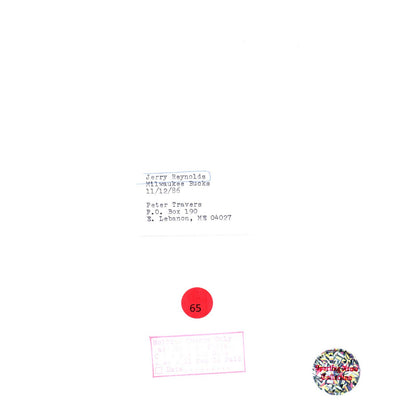 1986 Press Photo Basketball NBA Milwaukee Bucks Jerry Reynolds 8x10" AD3