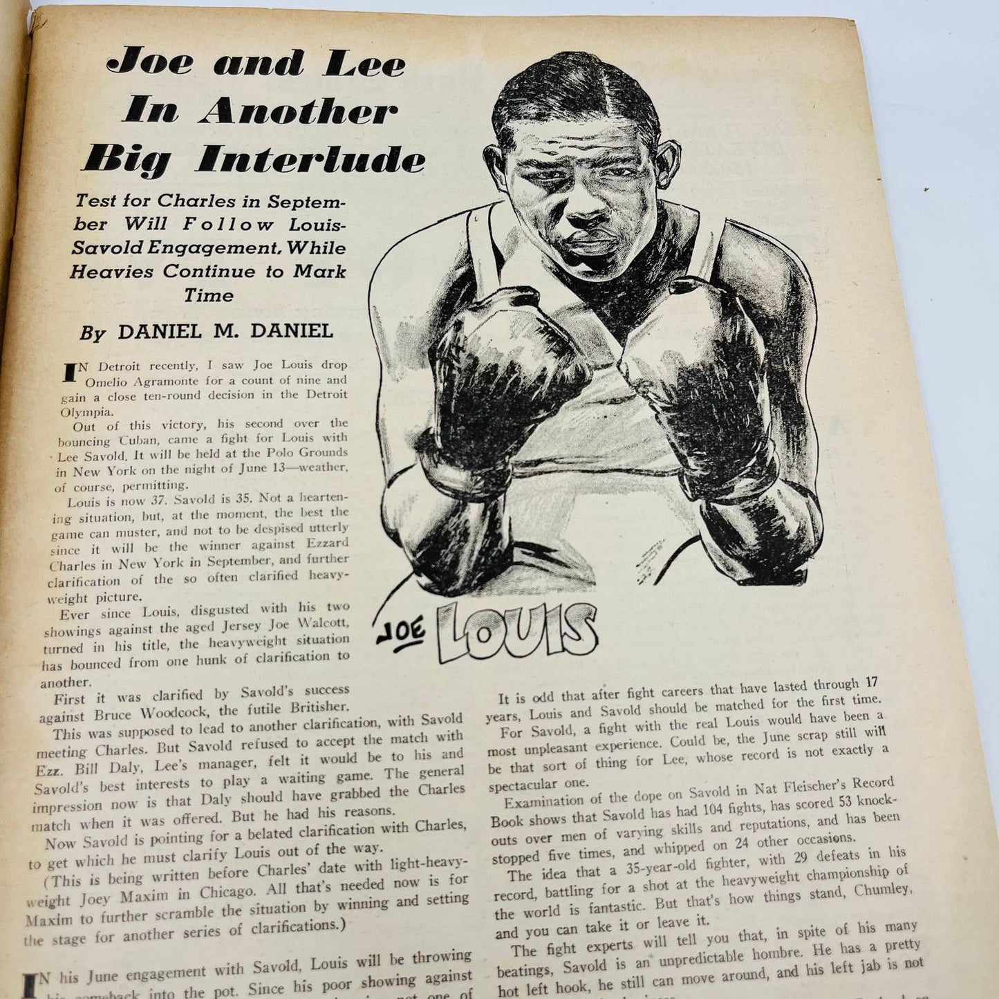 1951 July - The Ring Boxing Magazine – Harry “Kid” Matthews Cover Joe Louis TA5