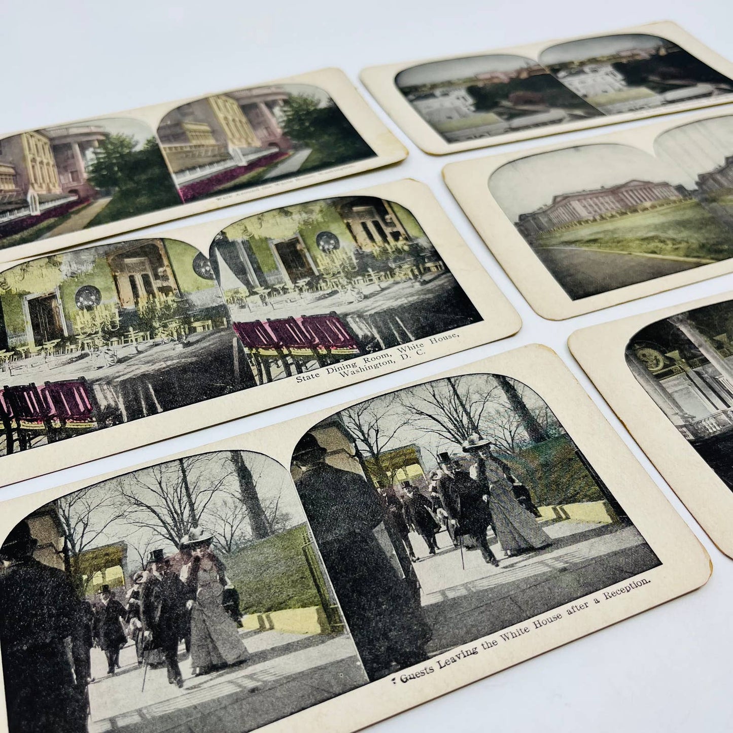 c1890 Lot of 6 Stereoview Cards Pictures US CAPITOL WASHINGTON DC TA7-23