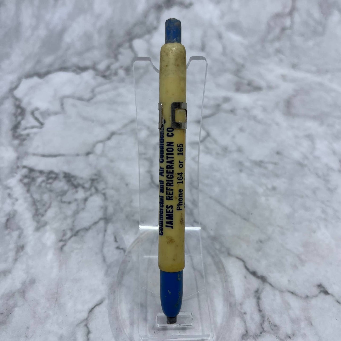 Vintage Grease Pencil Frigidaire James Refrigeration Co Mason City IA SE7
