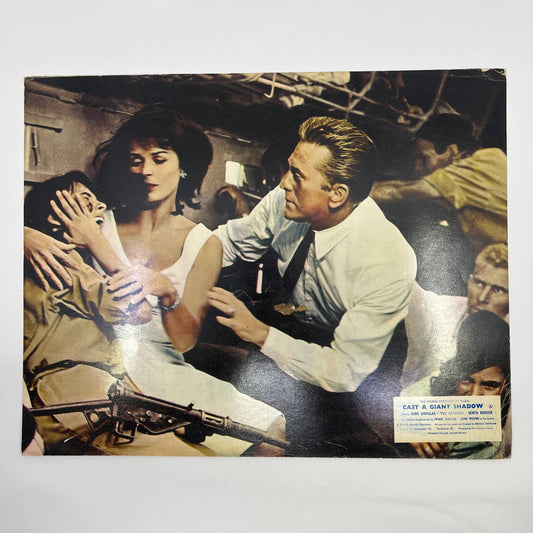 1966 Cast a Giant Shadow Kirk Douglas John Wayne Frank Sinatra Lobby Card FL4