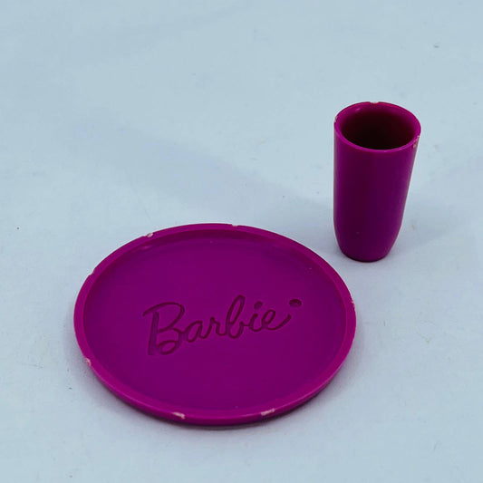 Vintage 1963 Barbie Go Together Purple Serving Tray & Cup SC3