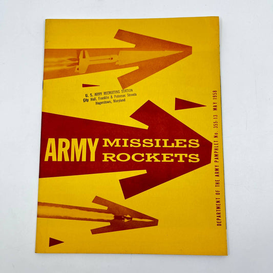 1958 US Army Missiles and Rockets Booklet Pamphlet TE4