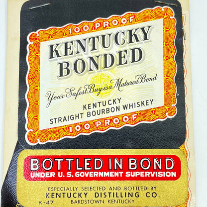 Kentucky Bonded Whiskey Label Set of 2 Kentucky Distilling Co. Bardstown KY