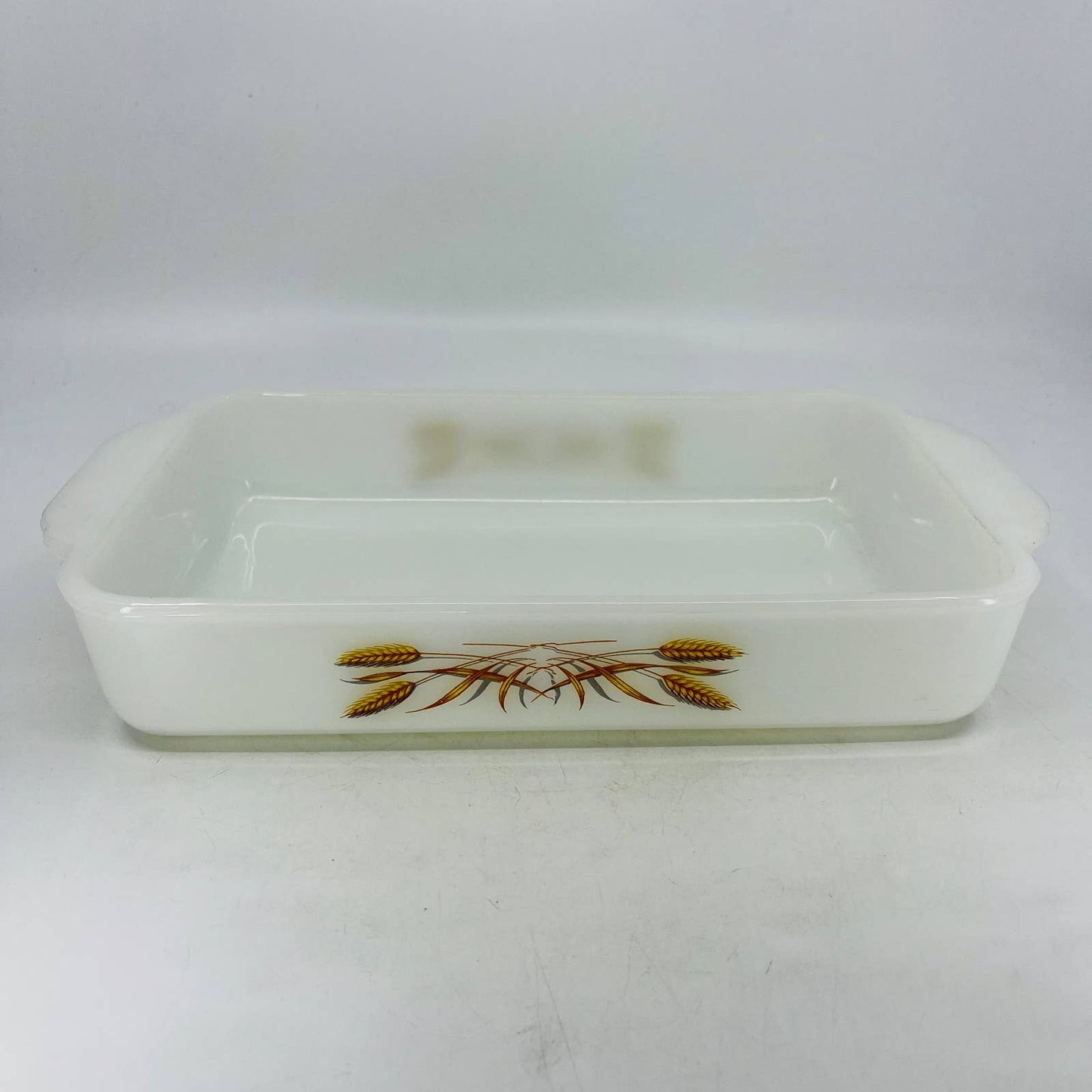 Vintage Fire King Golden Wheat #2 Casserole Baking Dish 1-1/2 qt Rectangle TC4