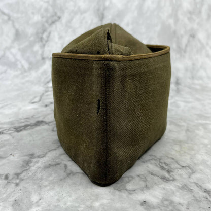 1941 WWII USA Overseas Cap EM/NCO Dark Khaki w/Ordnance Piping TJ8