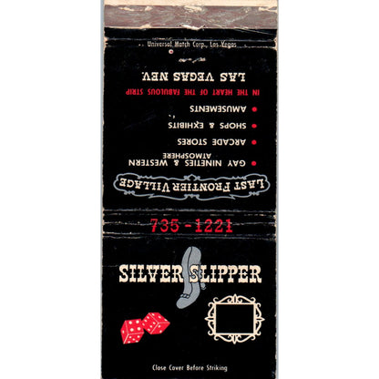 Silver Slipper Showplace of Las Vegas Advertising Matchbook Cover MM10-3