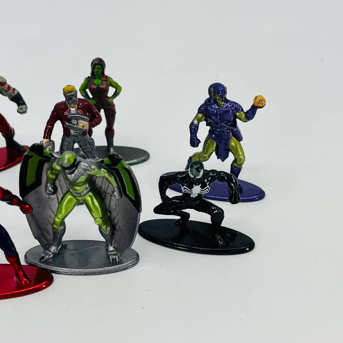 LOT OF 9 MARVEL Jada Nano Metalfigs Spider-Man & Guardians Of The Galaxy TD3