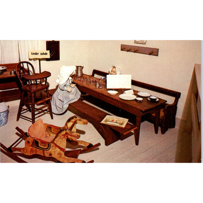 Kinderschule Museum of Amana History Dolls Amana IA Original Postcard PB6