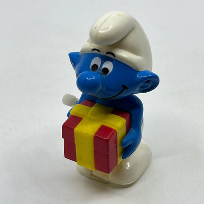 1982 Jokey Smurf Wind-up Ramp Walker, Galoob Peyo Hong Kong WORKS TH9