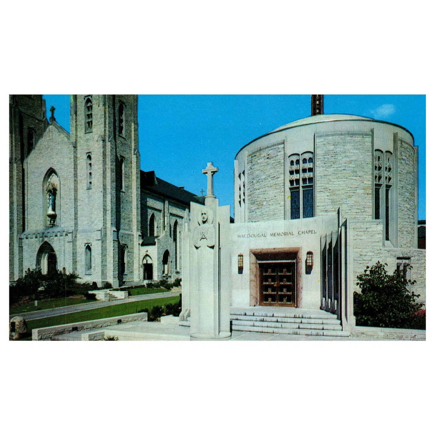 Vintage Postcard - MacDougal Chapel Cathedral Square Fort Wayne Indiana TJ7-1